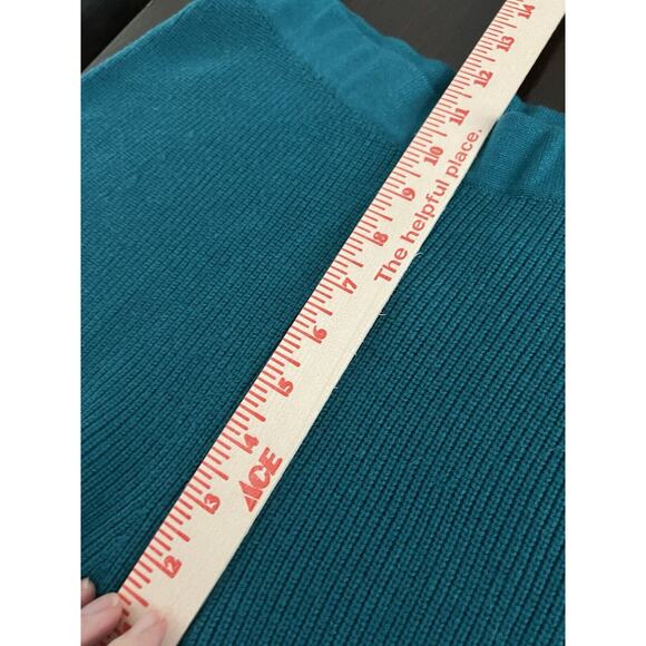 Cult Gaia Turquoise Knit Pants - Picture 7 of 7